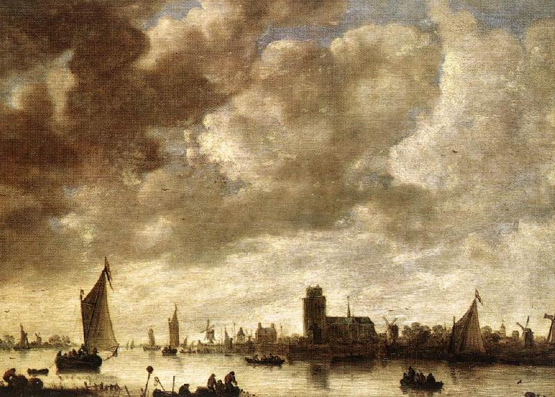 GOYEN, Jan van View of the Merwede before Dordrecht sdg oil painting picture